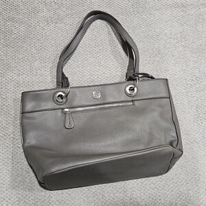 Gray Nicole Miller Shoulder Bag